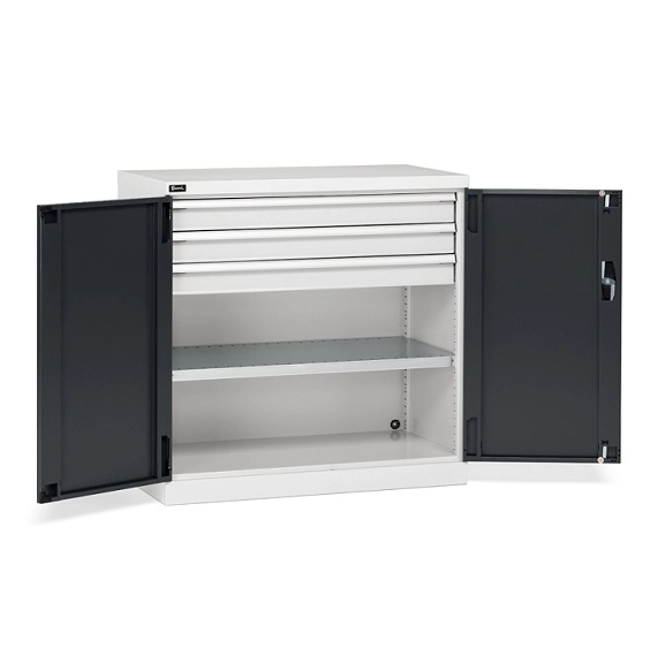 Vendita online Armadio Perfom con porte battenti e 3 cassetti mm.1023x555x1000H (RIF.1200)